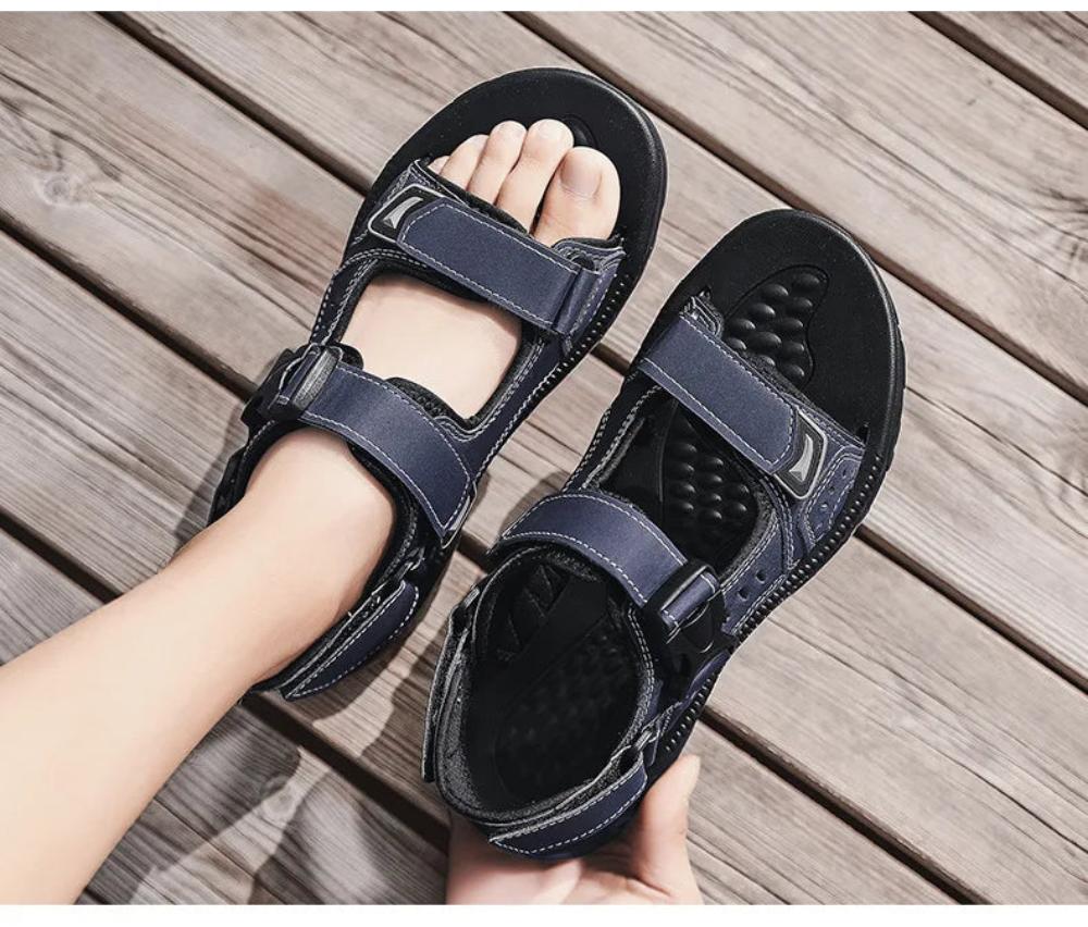 Levoire | Sandales Ouvertes Pour Hommes Bleu