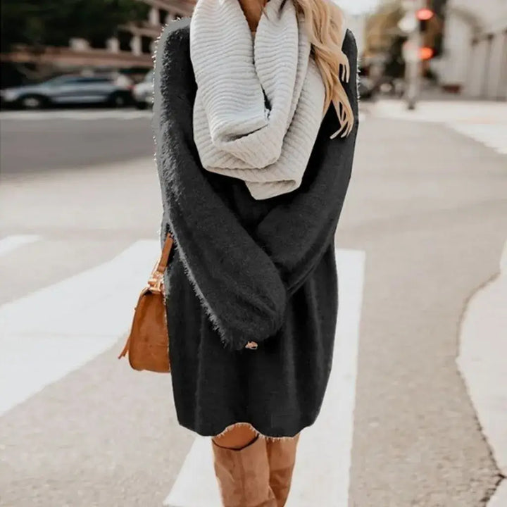 Levoire | Élégant Et Confortable Robe Gris foncé