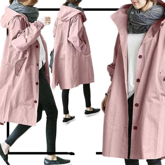 Levoire | Manteau Trench Imperméable Pour Femmes Rosa