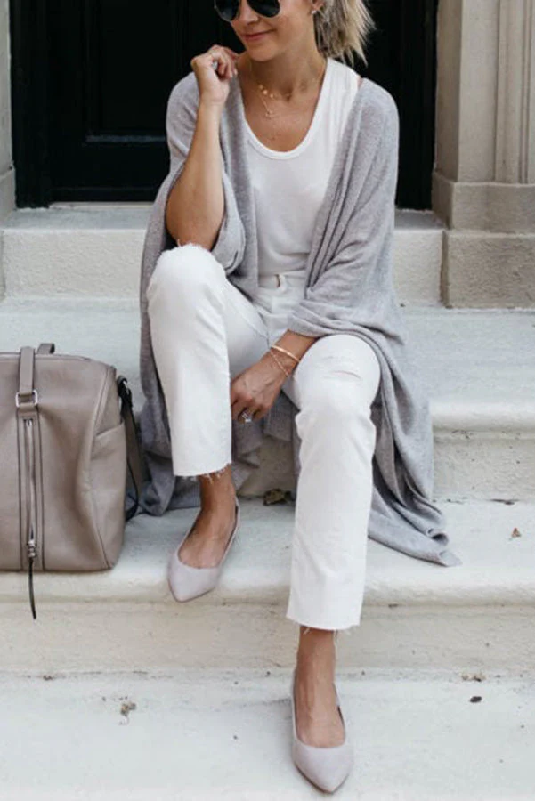 Levoire | Gilet Ouvert Look Confortable Et À La Mode