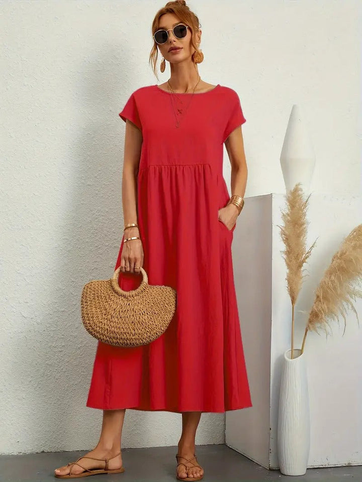 Levoire | Robe Classique Avec Poches Rot