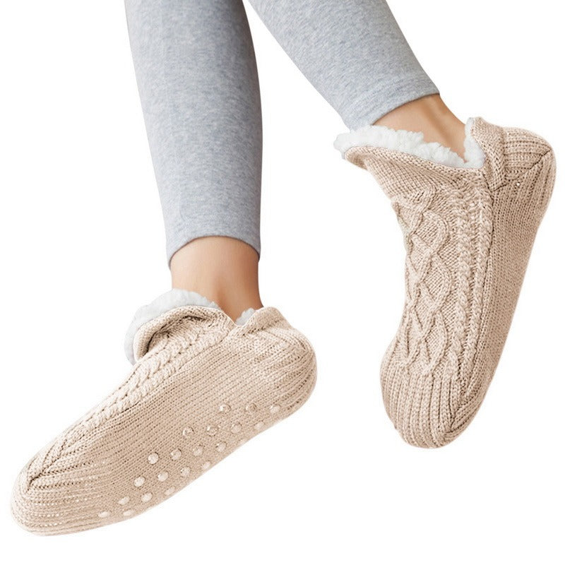 Levoire | Chaussons Doublés Brillants Avec Semelle Anti-Dérapante Pour Hommes Et Femmes