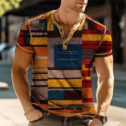 Levoire | Chemise Vintage Bloc Couleur Élégante