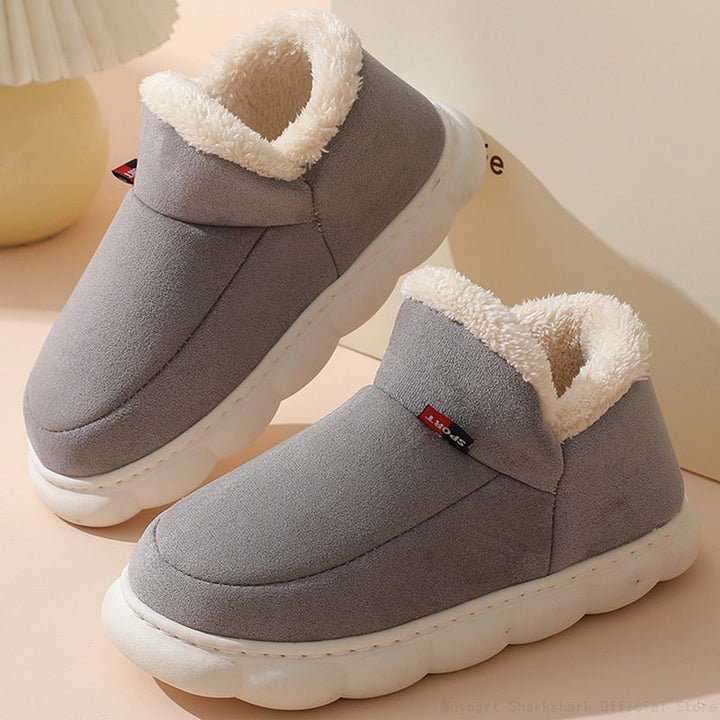 Levoire | Chaussettes Chevilles Chaudes Avec Doublure En Polaire Et Semelle Antidérapante Gris