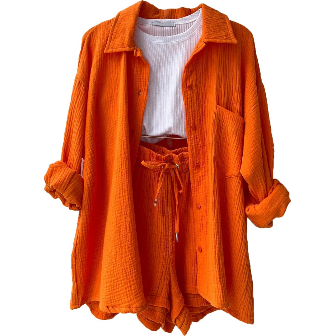 Levoire | Ensemble En Coton Pour L'Été Orange