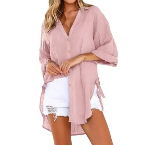 Levoire | France Blouse - Décontracté Et Confortable Rosa