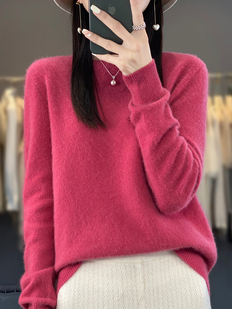 Levoire | Pull De Luxe Pour Femmes, Fabrique Avec Des Materiaux De Qualite Superieure Rouge framboise
