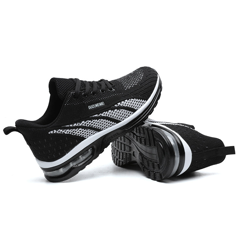 Levoire | Baskets De Course Tendance Et Respirantes Avec Un Talon Doux Pour Femmes Noir Blanc