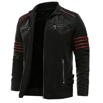 Levoire | Veste En Cuir Polyvalente Pour Hommes Noir