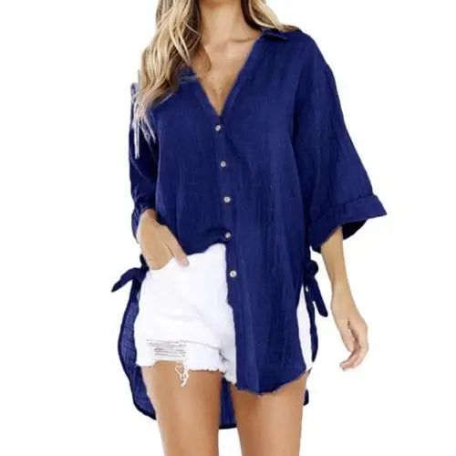 Levoire | France Blouse - Décontracté Et Confortable Bleu marine