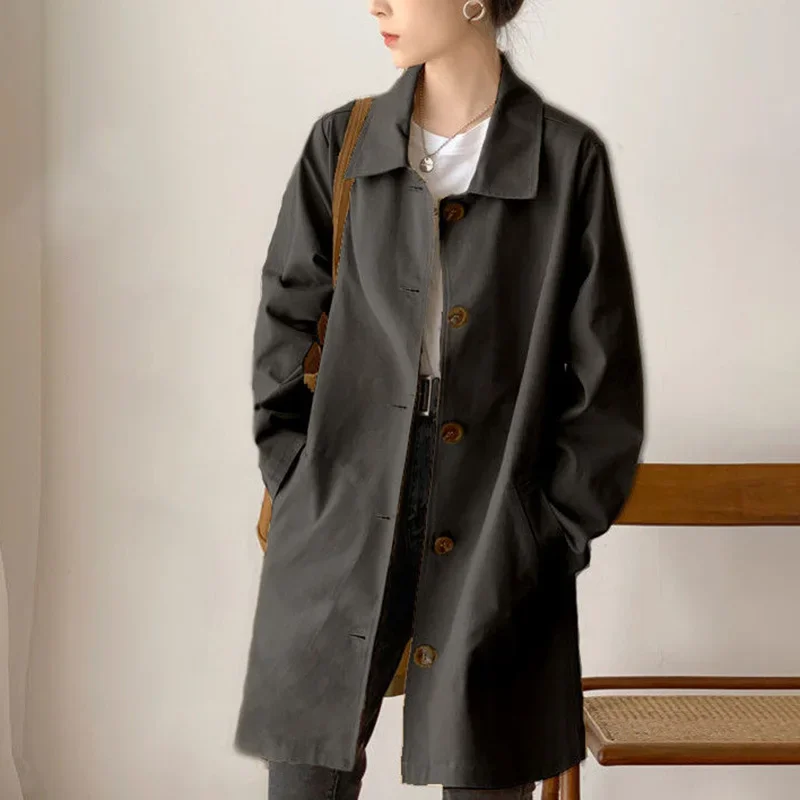 Levoire | Manteau Trench Tendance Pour Femmes Noir
