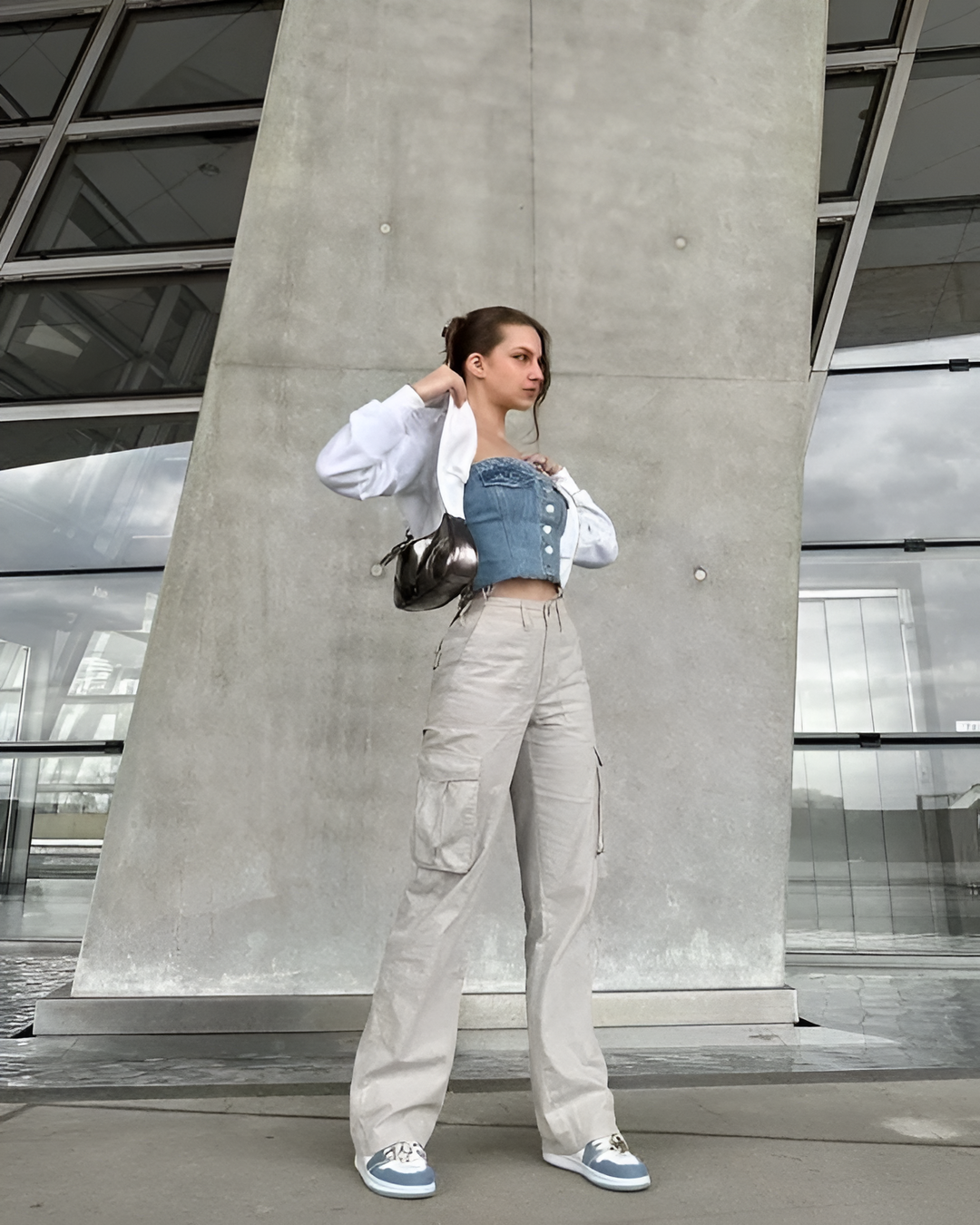 Levoire | Pantalon Cargo Ajustable Gris