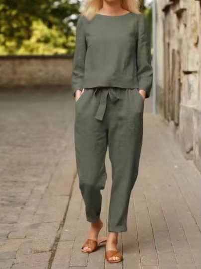 Levoire | Combinaison Chic Été Élégante Vert