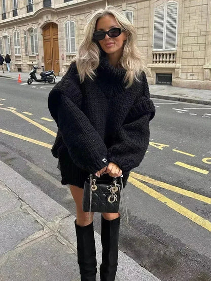 Levoire | Pull En Tricot Avec Col Roulé En Grande Taille