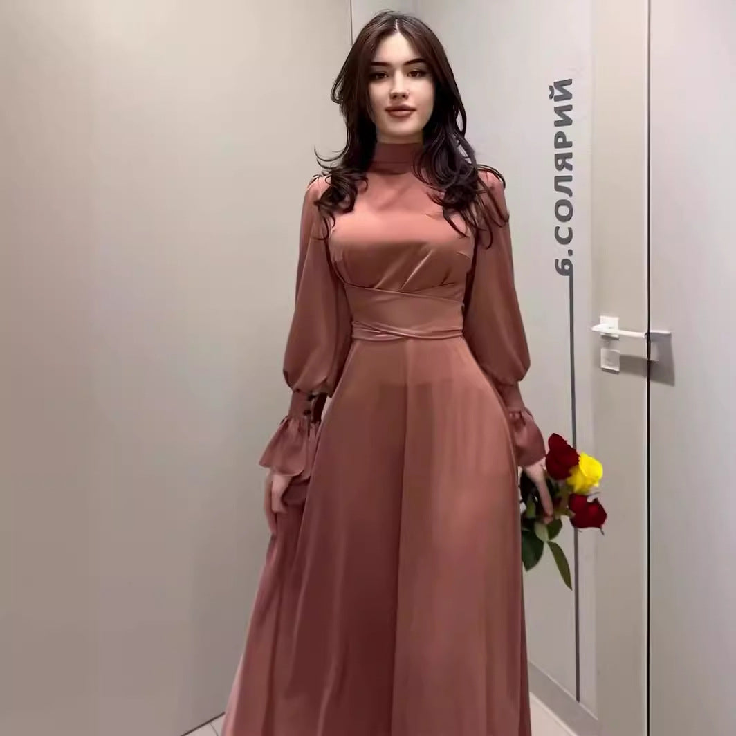 Levoire | Robe Soirée Femme Élégante Braun