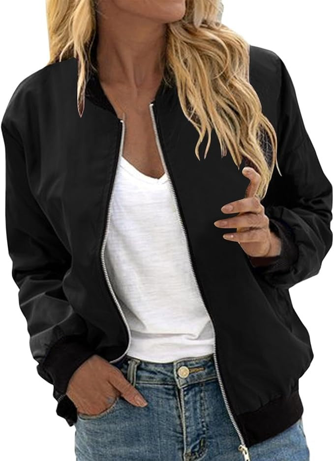Levoire | Veste Bomber À Motif Floral Pour Femmes 5-Noir.