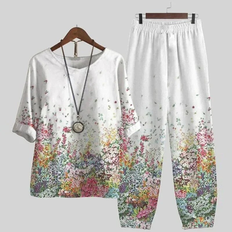 Levoire | Tenue Imprimé Tendance Avec Confort Optimal Pour Chaque Jour Pétales en métal blancs
