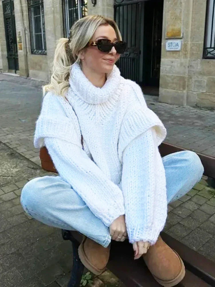 Levoire | Pull En Tricot Avec Col Roulé En Grande Taille