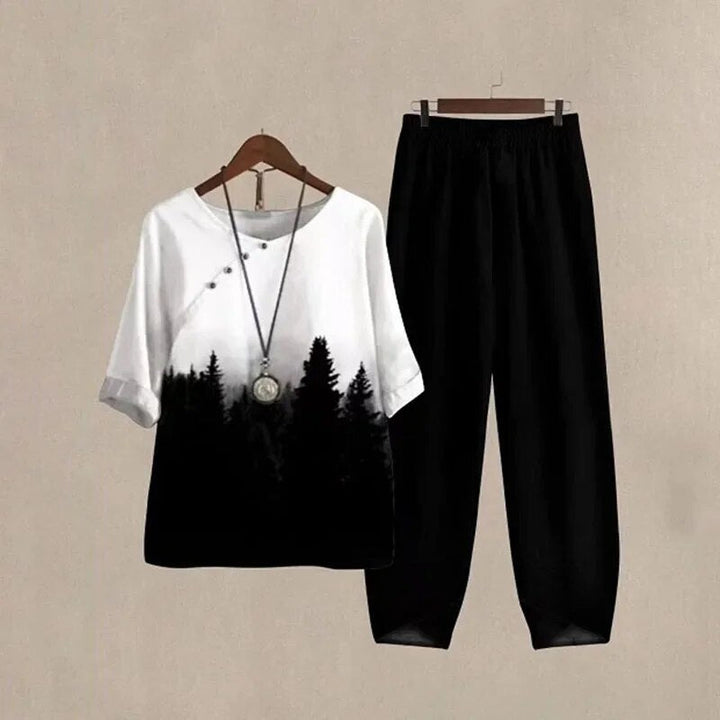 Levoire | Tenue Imprimé Tendance Avec Confort Optimal Pour Chaque Jour Bos Schwarz