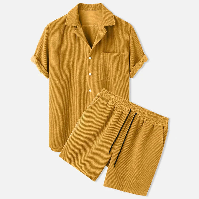 Levoire | Ensemble En Corde Pour Hommes Jaune