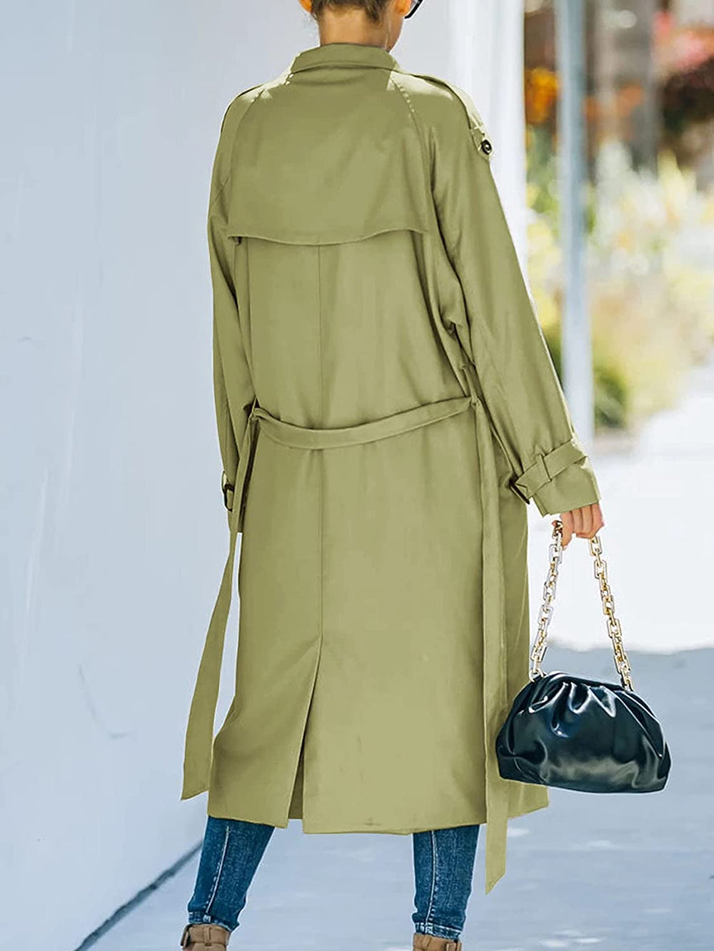 Levoire | Trench Coat Long Femme À Double Boutonnage