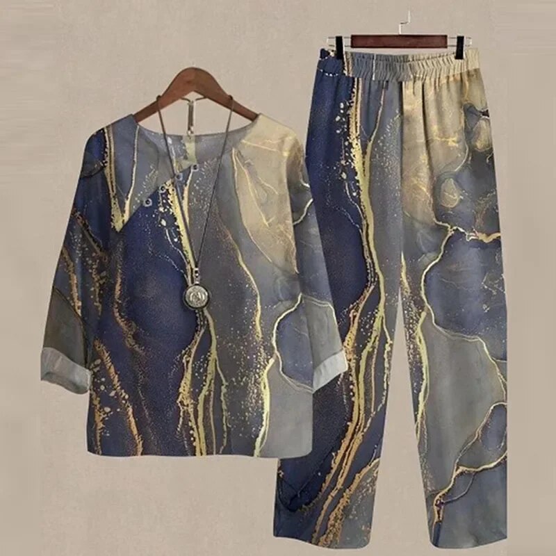 Levoire | Tenue Imprimé Moderne Marmoreau Gris