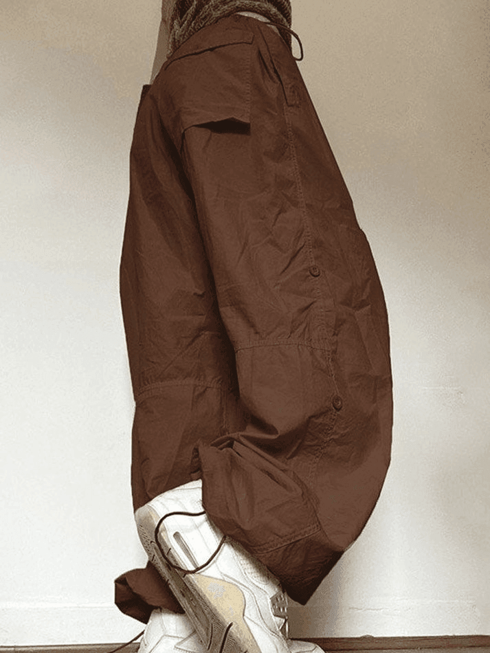 Levoire | Fermeture À Lacets Bas Taille Pantalon Cargo Baggy