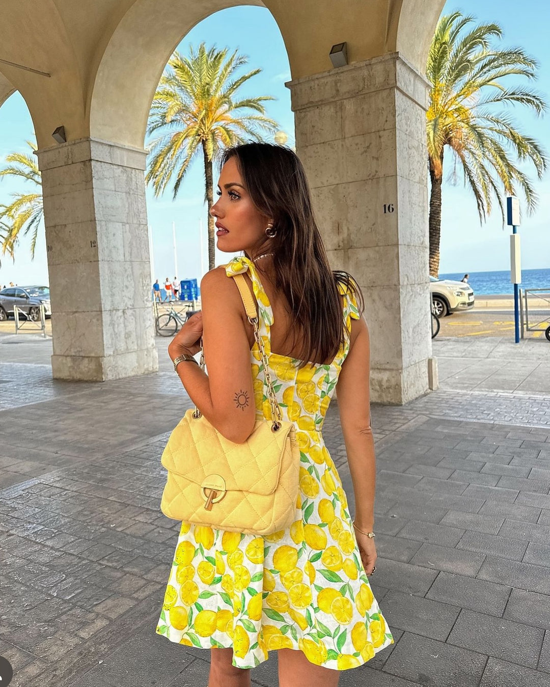 Levoire | Robe D'Été À Imprimé Citron