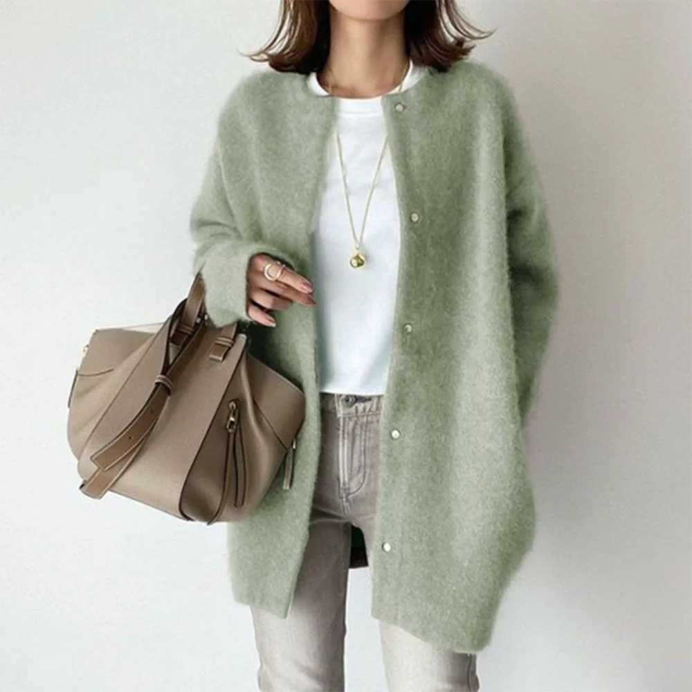 Levoire | Veste en tricot élégante pour femmes Vert