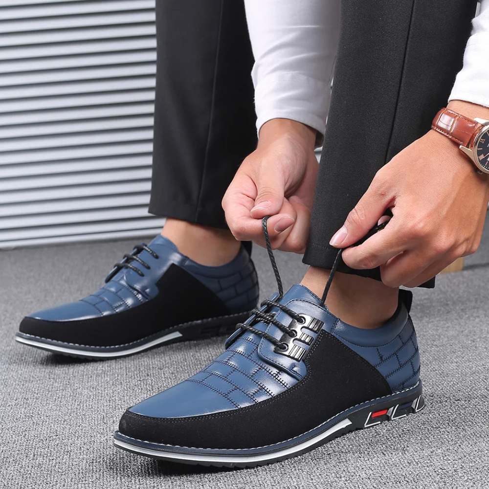 Levoire | Ortholuxe Chaussures Orthopédiques Élégantes Bleu