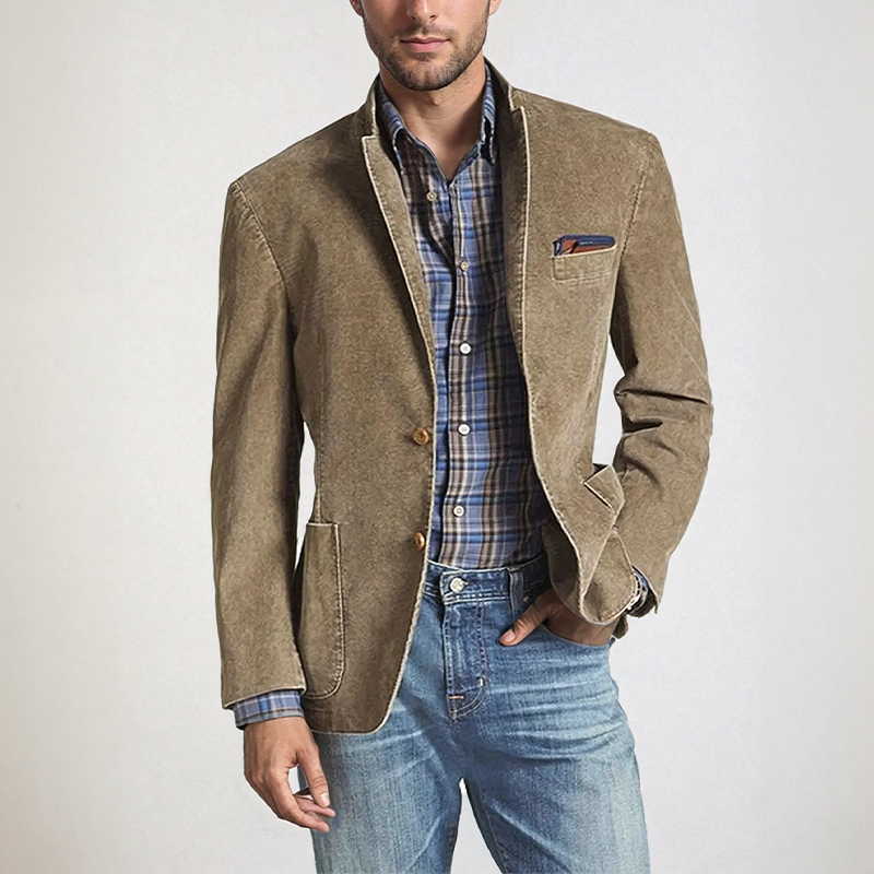 Levoire | Blazer Classique Pour Hommes Braun