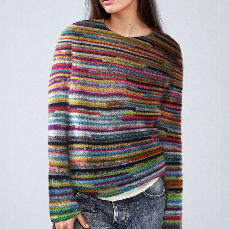 Levoire | Classique Fair Isle Pull En Tricot Multicolore