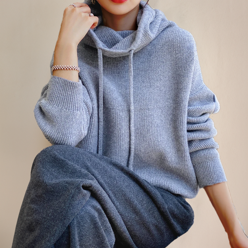 Levoire | Pull À Col Roulé En Laine Mérinos Gris