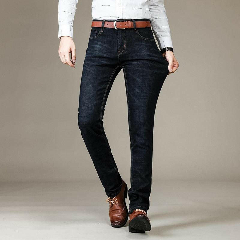 Levoire | Jean D'Affaires Durable Pour Hommes En Denim De Poids Moyen