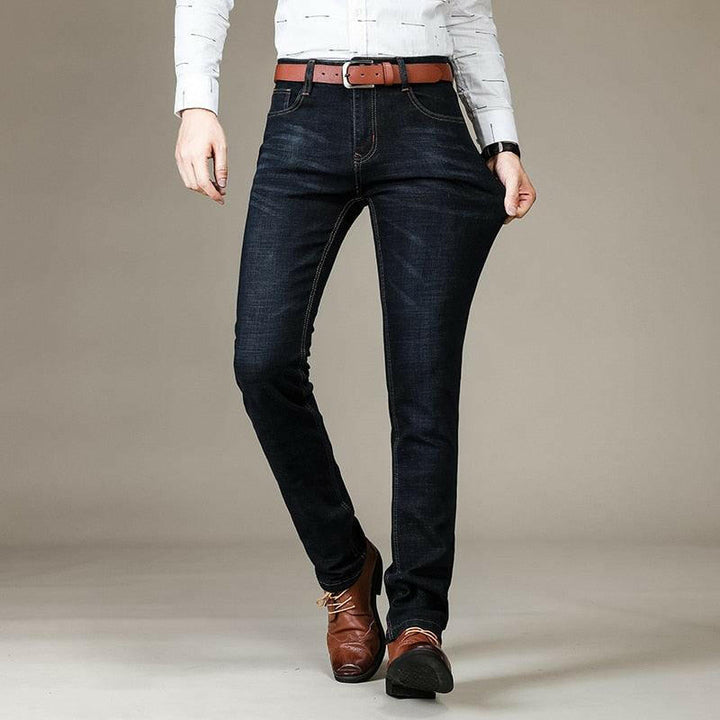 Levoire | Jean D'Affaires Durable Pour Hommes En Denim De Poids Moyen