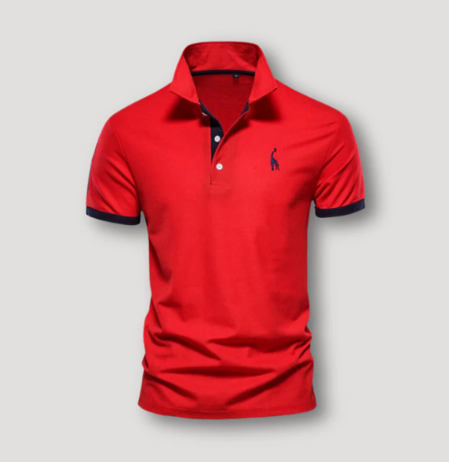 Levoire | Polo Shirt À Manches Courtes Pour Hommes Rot