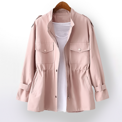 Levoire | Femme Tranchée manteau élégant Rose