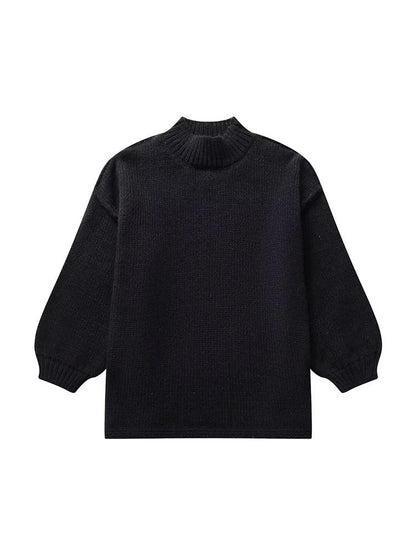 Levoire | Lssiger Pull En Maille Avec Col Montant Noir