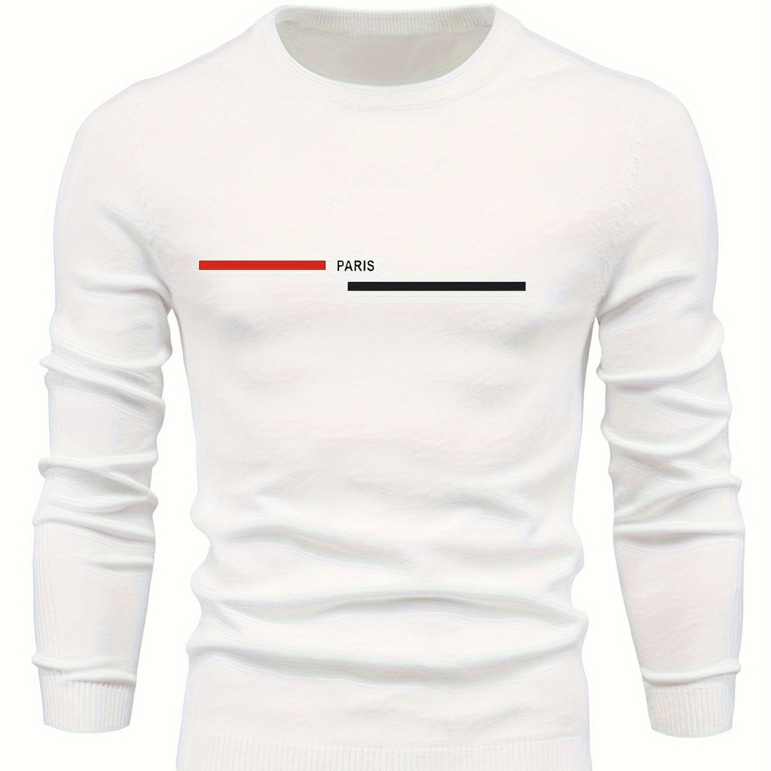 Levoire | Pulli Tricot Relaxant Pour Hommes Avec Encolure Ronde