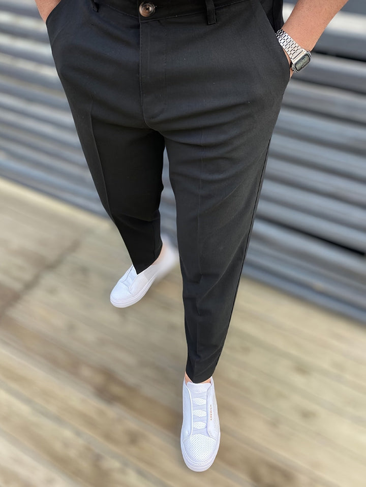 Levoire | Élégant Costume Pantalons Pour Hommes Noir