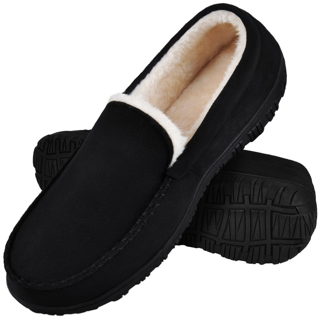 Levoire | Chaussures Mocassins Antidérapantes Confortables Avec Doublure En Fourrure Noir
