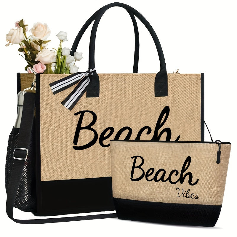 Levoire | 2 Pcs De Sacs De Plage Avec Un Étui Adapté Kaki-509