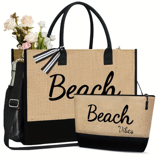 Levoire | 2 Pcs De Sacs De Plage Avec Un Étui Adapté Kaki-509