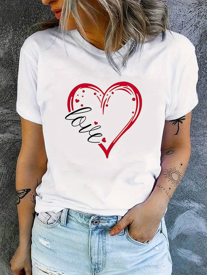 Levoire | T-Shirt À Col Rond Et Imprimé Love