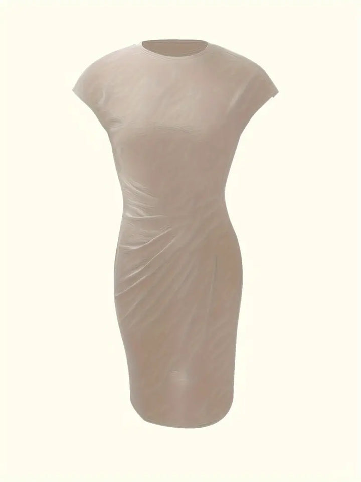 Levoire | Robe Unie Avec Encolure Ronde Et Encolure Ronde