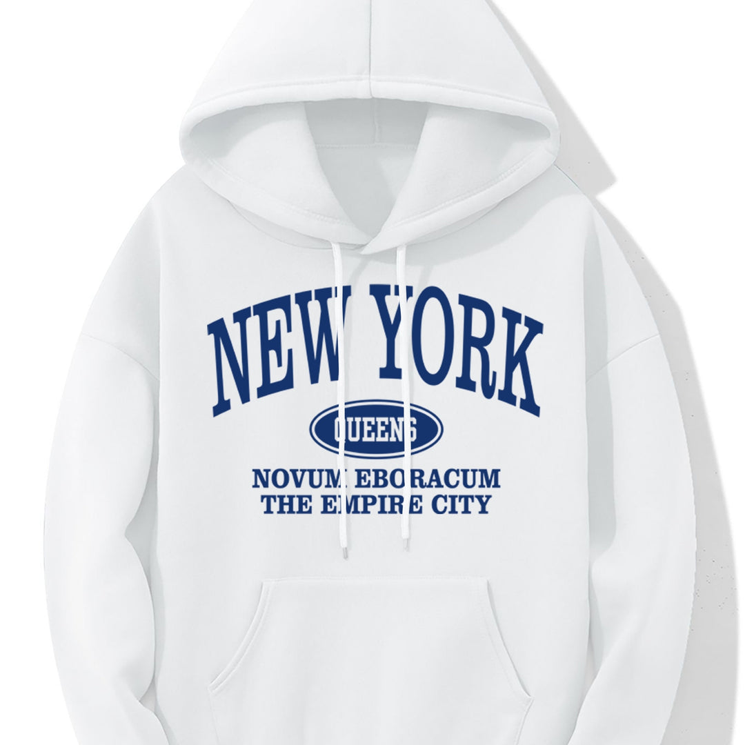 Levoire | Sweat À Capuche Avec Impression D'Imprimerie De New York Et Poche Kangourou