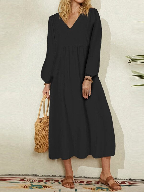 Levoire | Robe décontractée pour femmes Noir