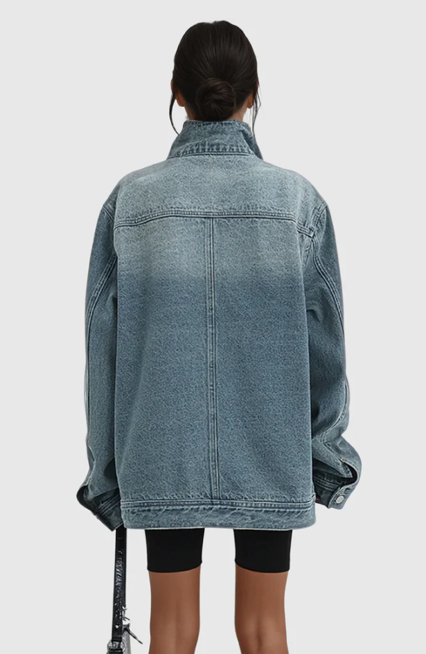 Levoire | Veste en jean artistique