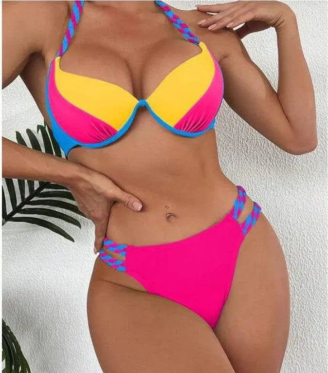 Levoire | Maillot de bain style bikini coupé haut Rosenrot