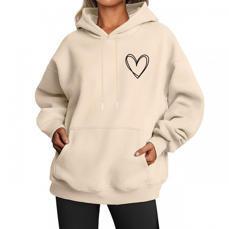 Levoire | Hoodie Décontracté À Manches Longues Kaki